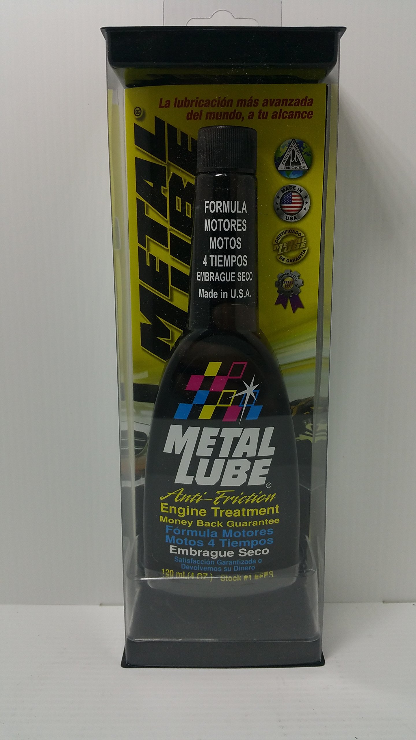 Metal lube #4EFES formula motores motos 4 tiempos con embrague seco. 120ml