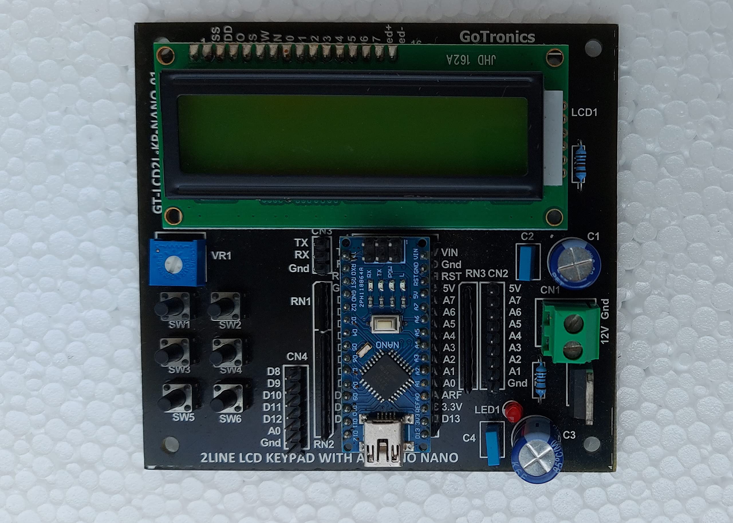 Addon Board for NANO module with 2 Line LCD and 6 KEY Inputs-picture-14
