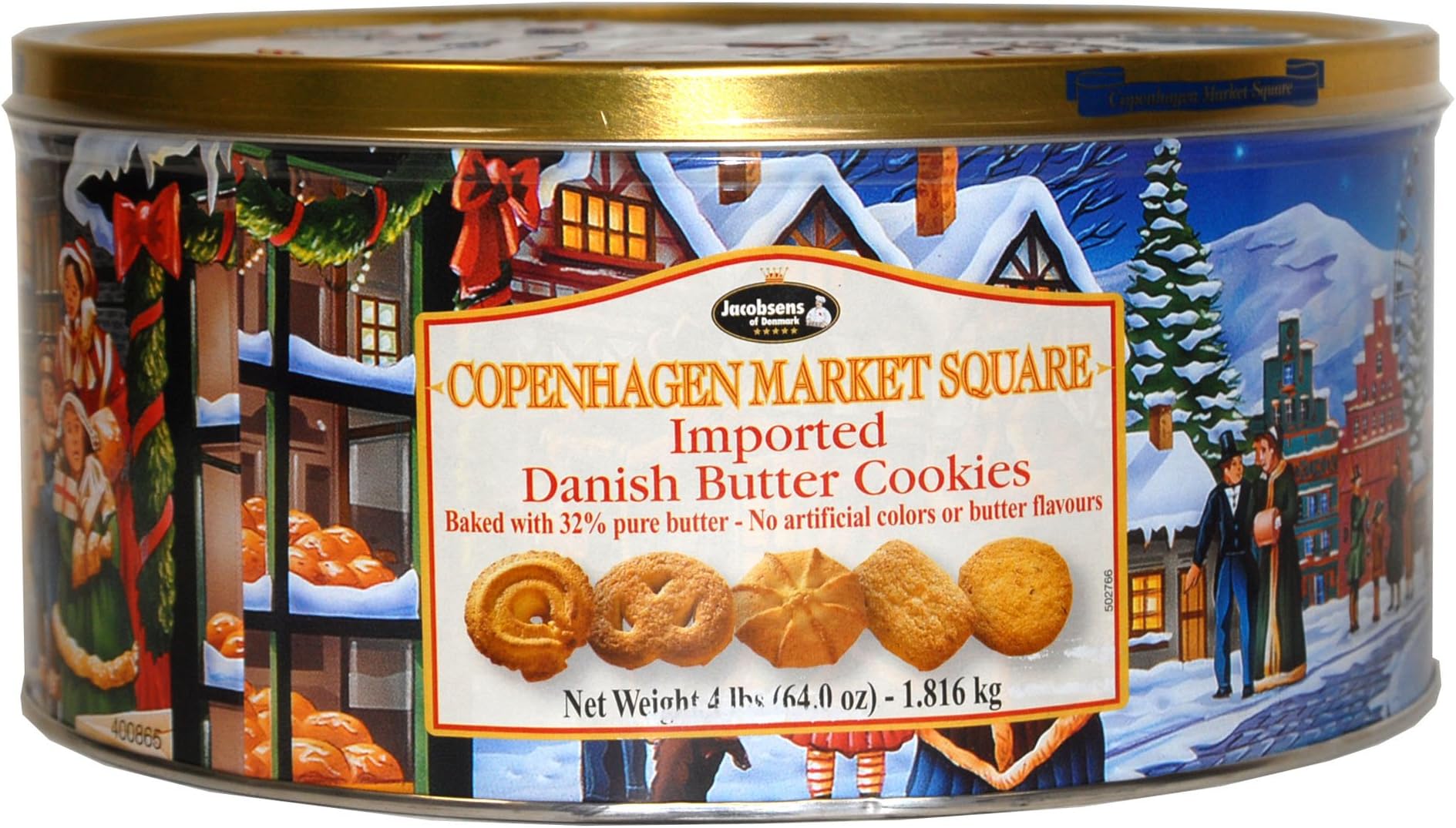 Jacobsens Danish Butter Cookies, 64 Ounce
