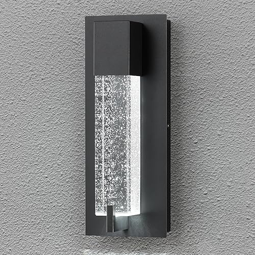 Modernos apliques de pared de cristal negro, elegante iluminación de pared para sala de estar, dormitorio, baño, pasillo, puerta, escalera, mesita