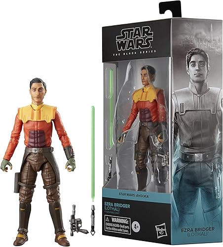 Star Wars The Black Series Ezra Bridger (Lothal), Star Wars: Ahsoka - Figuras de acción de 6 pulgadas, a partir de 4 años