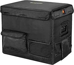 BougeRV 37 Quart Insulated Protective Cover, 12 Volt Portable Refrigerator Cover E45/ED45 Fridge, Portable Refrigerator Bag for Dual Zone Refrigerator (Refrigerator NOT Included)