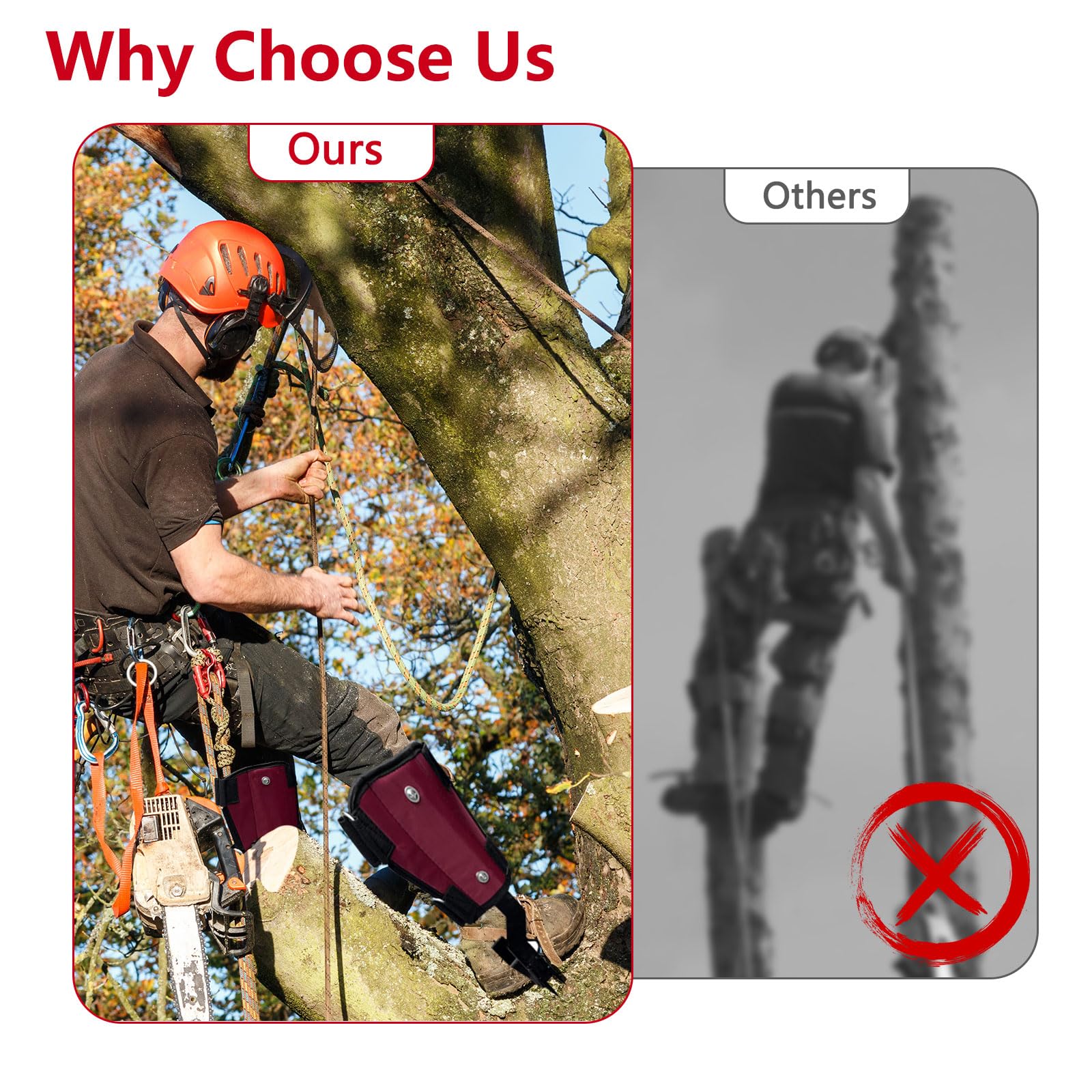 Picos de escalada de árboles, equipo de escalada de árboles con 2 garras, picos ajustables para trepar árboles con bandas, correa de tobillo, guantes, equipo portátil de escalada de árboles