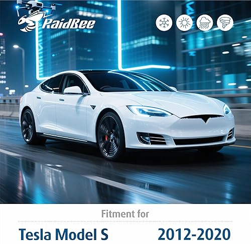 Miniatura 2 de Raidbee 28"+18" Gomas para limpiaparabrisas automotrices de repuesto para Tesla Model S 2012 2013 2014 2015 2016 2017 2018 2019 2020 Calidad