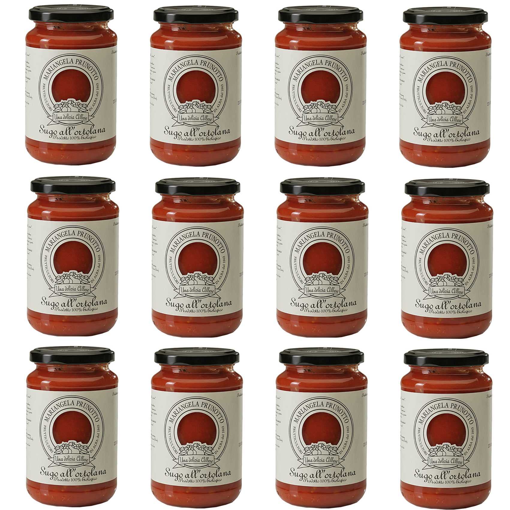 Azienda Agricola Prunotto Mariangela N. 12 Vasetti Sugo All' Ortolana Biologico 340g (12x340g)