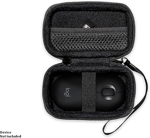 Miniatura 3 de CaseSack Funda para ratón Logitech Pebble, Pebble M350, M355, i345 inalámbrico Bluetooth Mouse (negro)