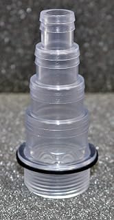 eco-filtration 1.25" BSP 4 STEPPED HOSETAIL CLEAR KOI FISH POND TANK PUMP FILTER PIPE FITTING