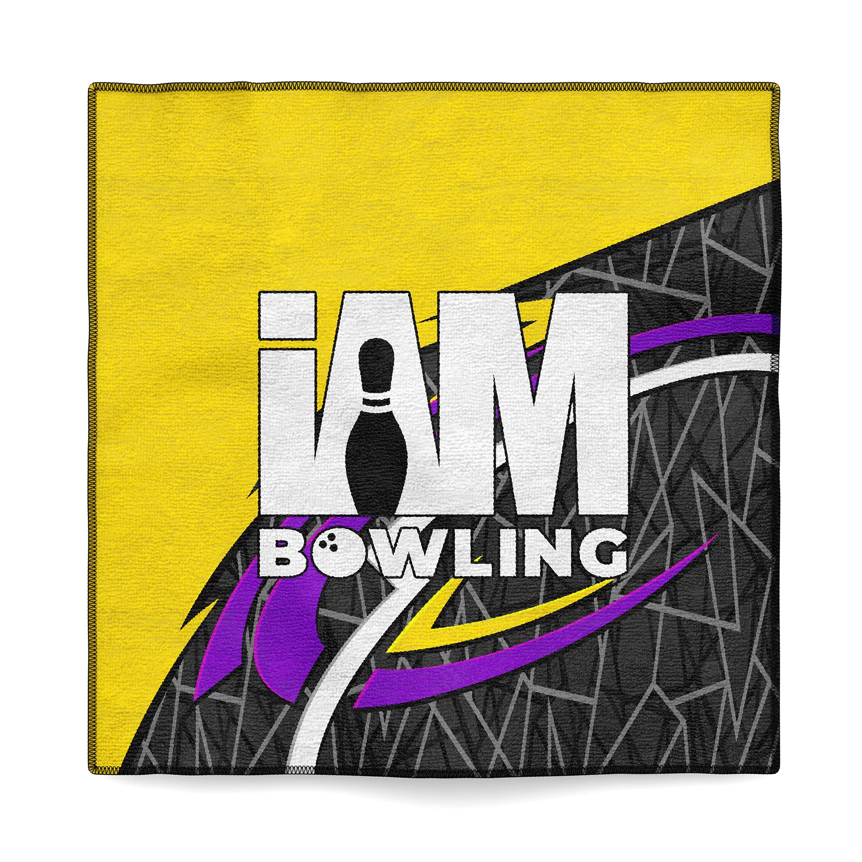 Logo Infusion - Dye-Sublimated Microfiber Bowling Towel - One Sided Print - I AM Bowling 2021-IAB