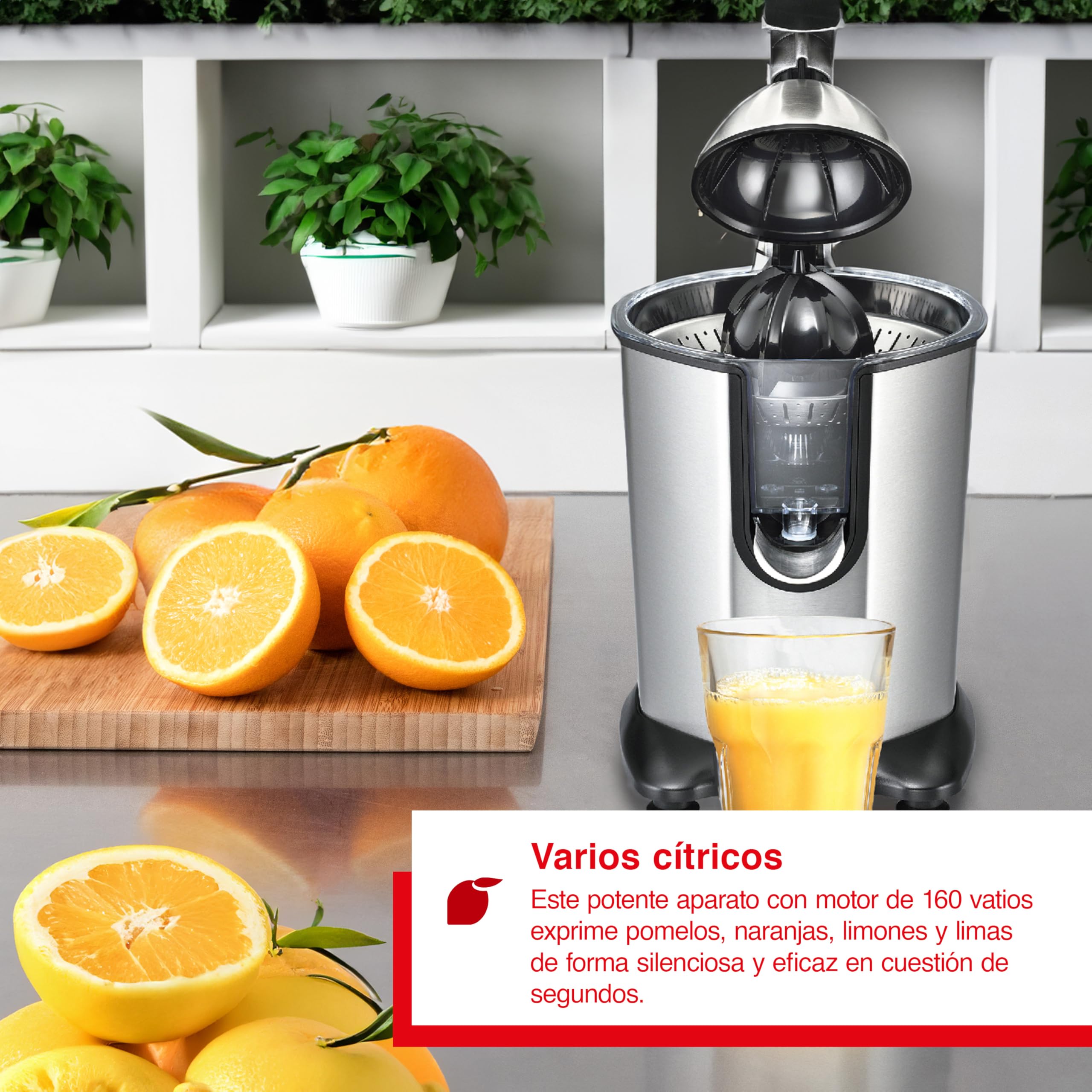 Solis Citrus Juicer 8453 - Exprimidor eléctrico de cítricos (160 W, 160 W)