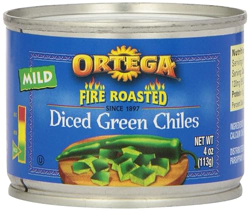 Miniatura 10 de Ortega Chiles verdes tostados al fuego, suaves, 4 onzas (paquete de 12)