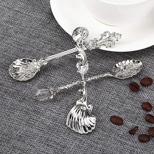 Miniatura 5 de Cuchara de café vintage Cuchara de postre Cuchara Cuchara de cocina Vajilla de helado cucharaditas Set para café, azúcar, postre pastel