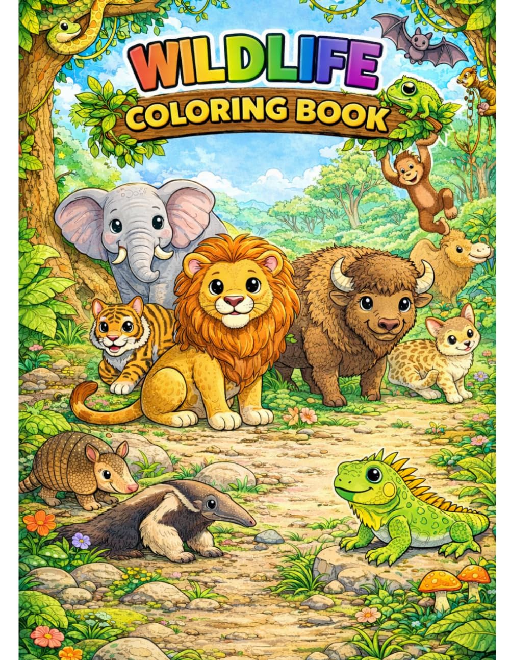 Wildlife coloring book