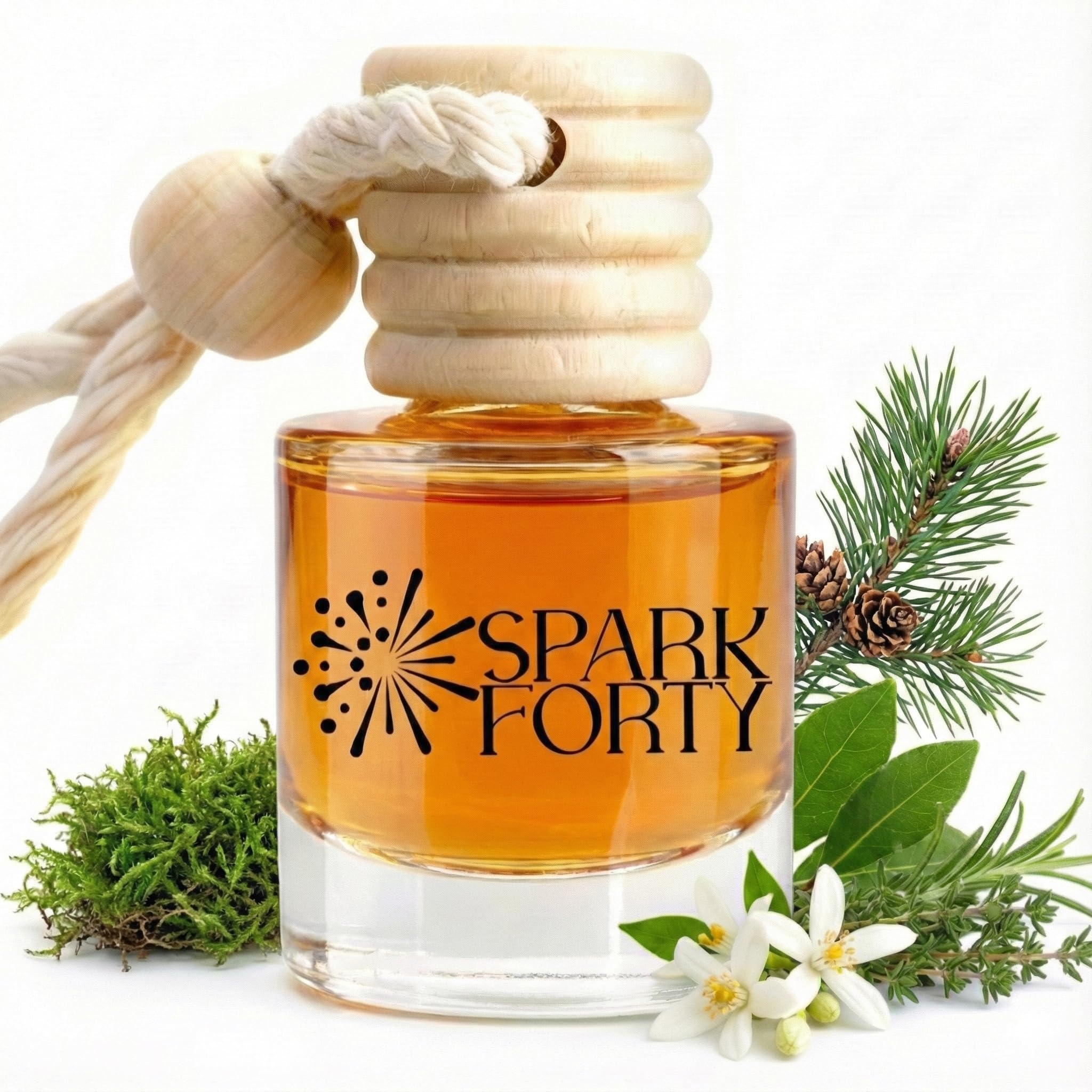 Forest Woods Car Perfume Car Air Freshener 30-Day Luxury Essential Oil Cologne Scent Gift Set for Men Women