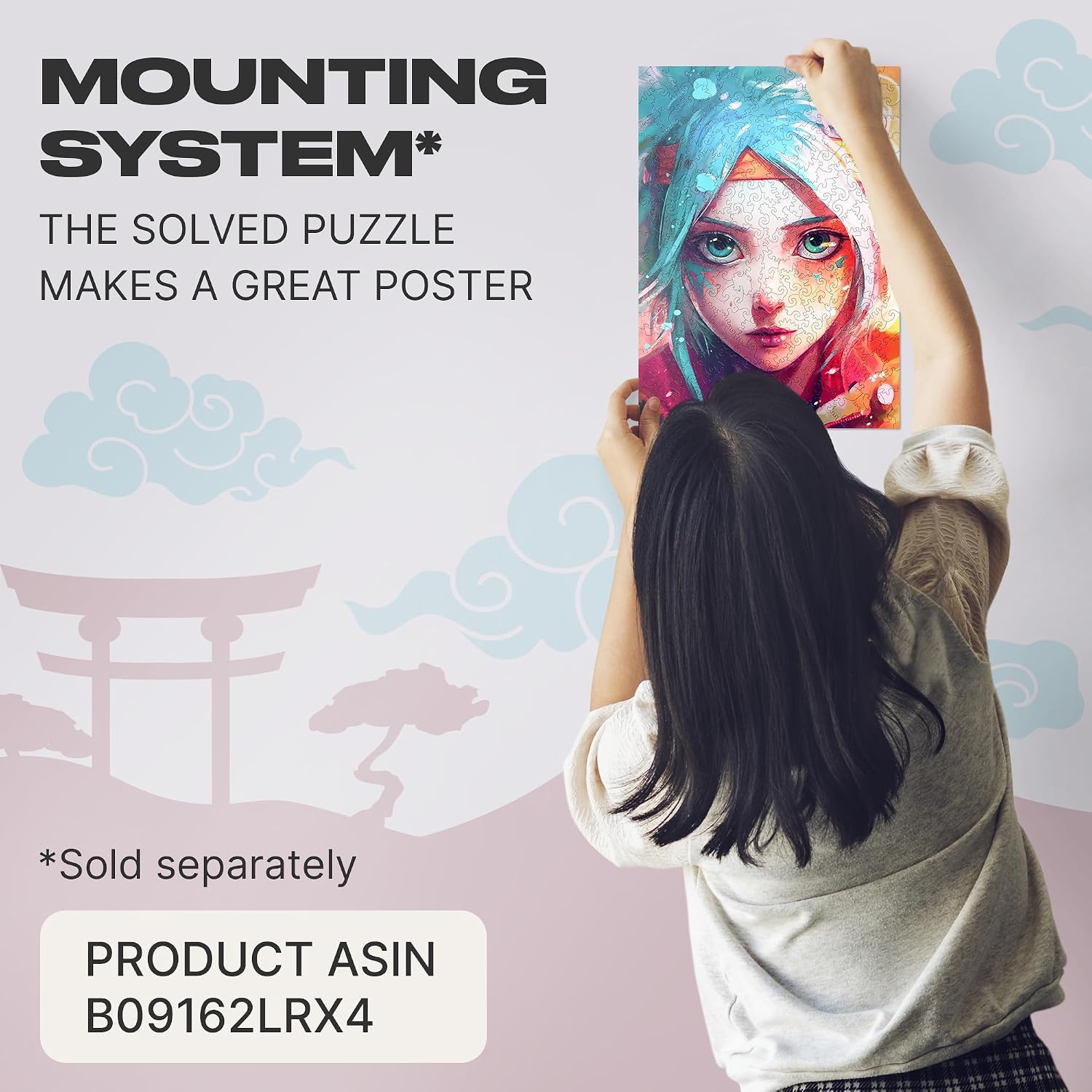 UNIDRAGON Hanako Chan Anime Wooden Jigsaw Puzzle for Adults - 250 Unique Shaped Pieces - Pop Art - 12.6 x 9 in (32 x 23 cm)