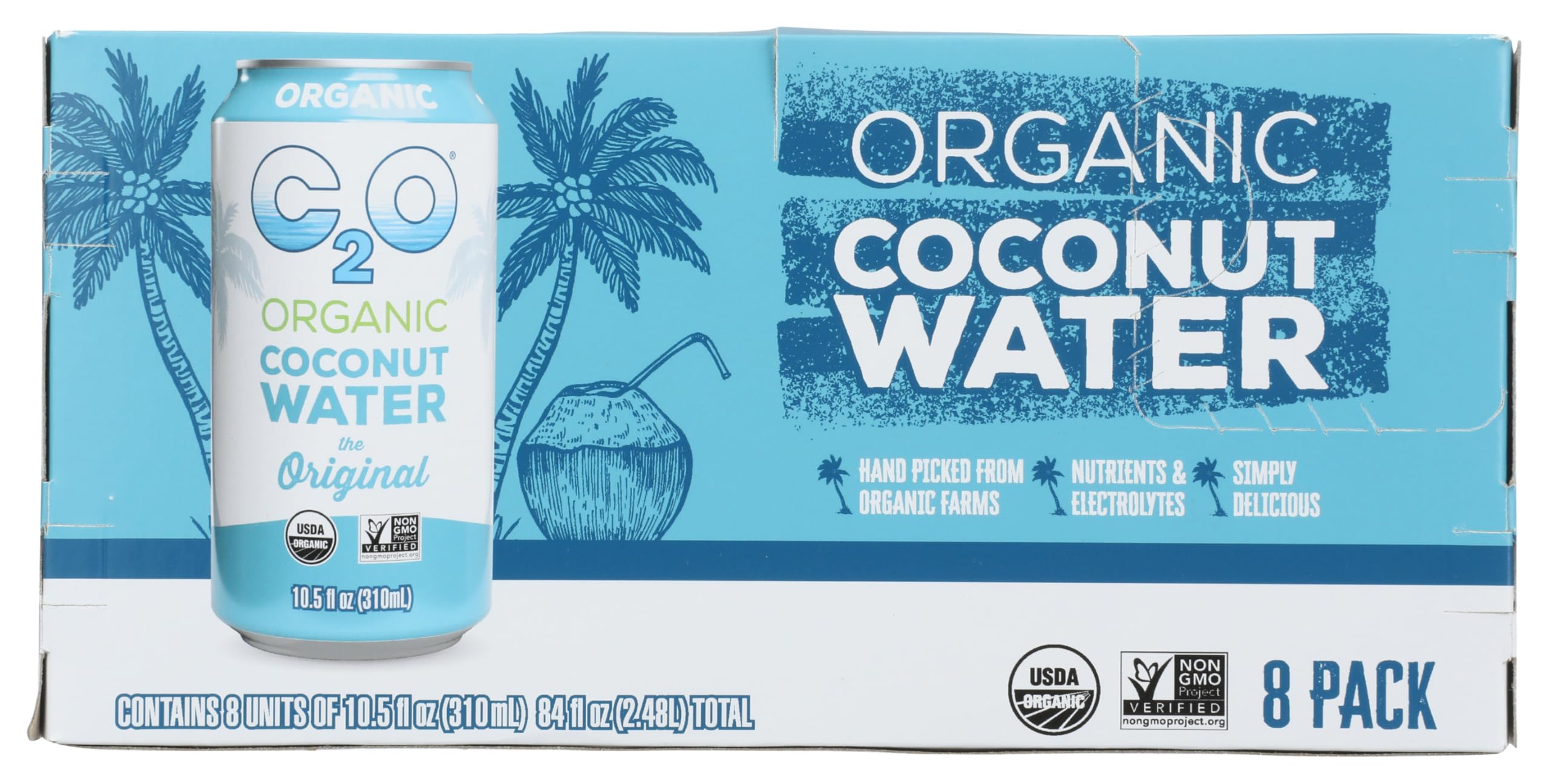 C2O Organic Coconut Water 8pk