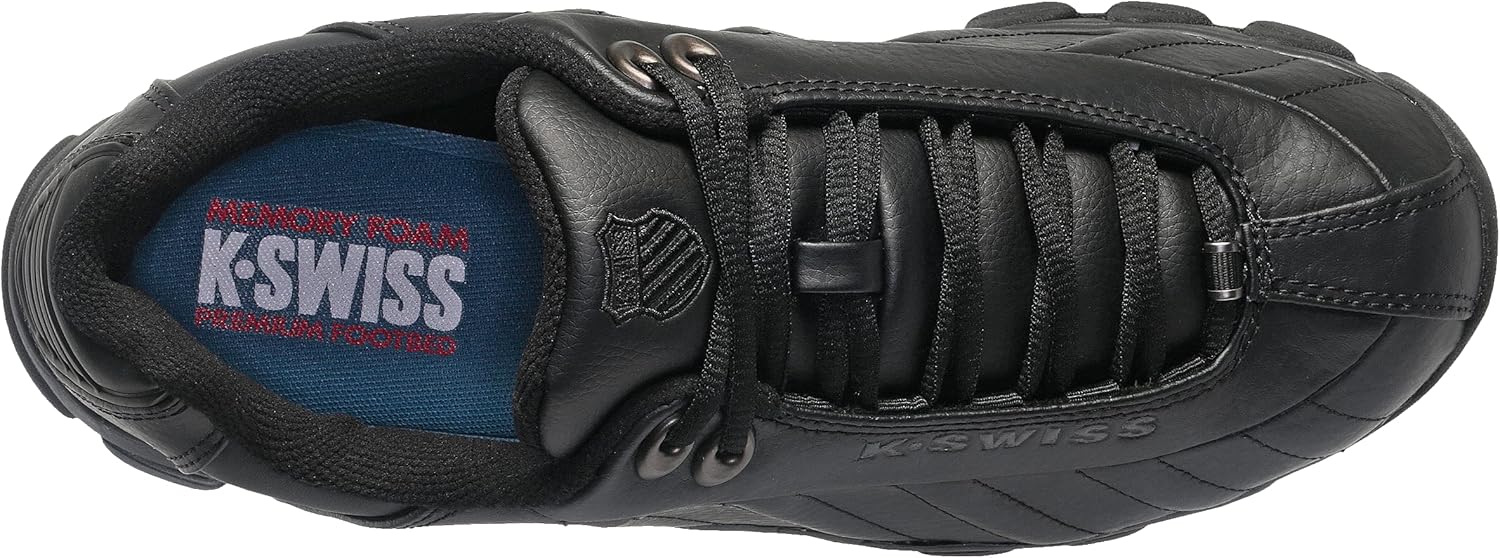 K-Swiss Men's ST329 CMF Sneaker, Wide Tennis Dad Walking Shoes Leather Upper - Image 8