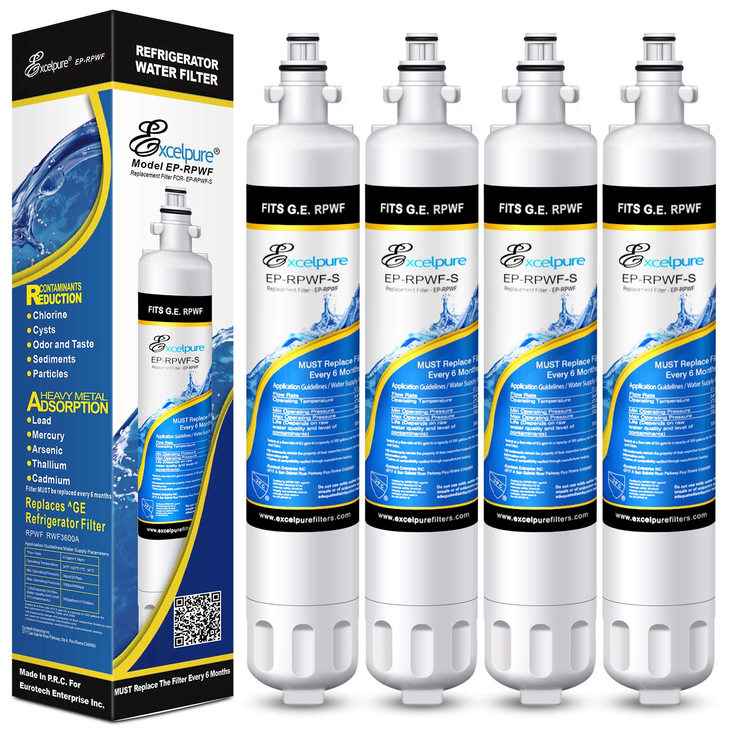  2 Pack does NOT fit RPWFE RPWF Refresh Replacement Refrigerator Water