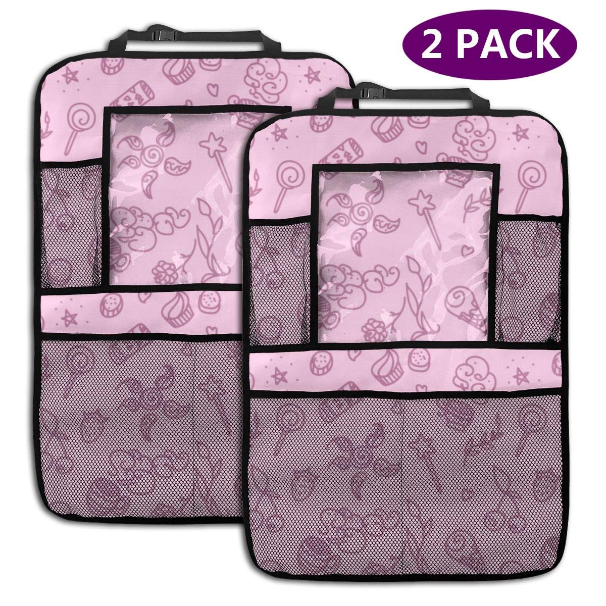 Pink Seamless Pattern with Things from Life Car Seat