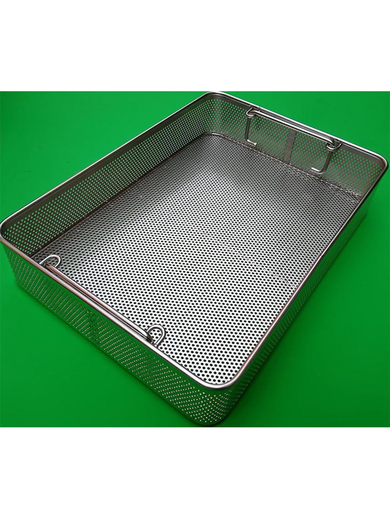 Cestello for la disinfezione in acciaio inossidabile 304 for uso medico, cestelli for vassoi di sterilizzazione for strumenti di lavaggio e pulizia con maniglia, cestelli for la disinfezione in rete p