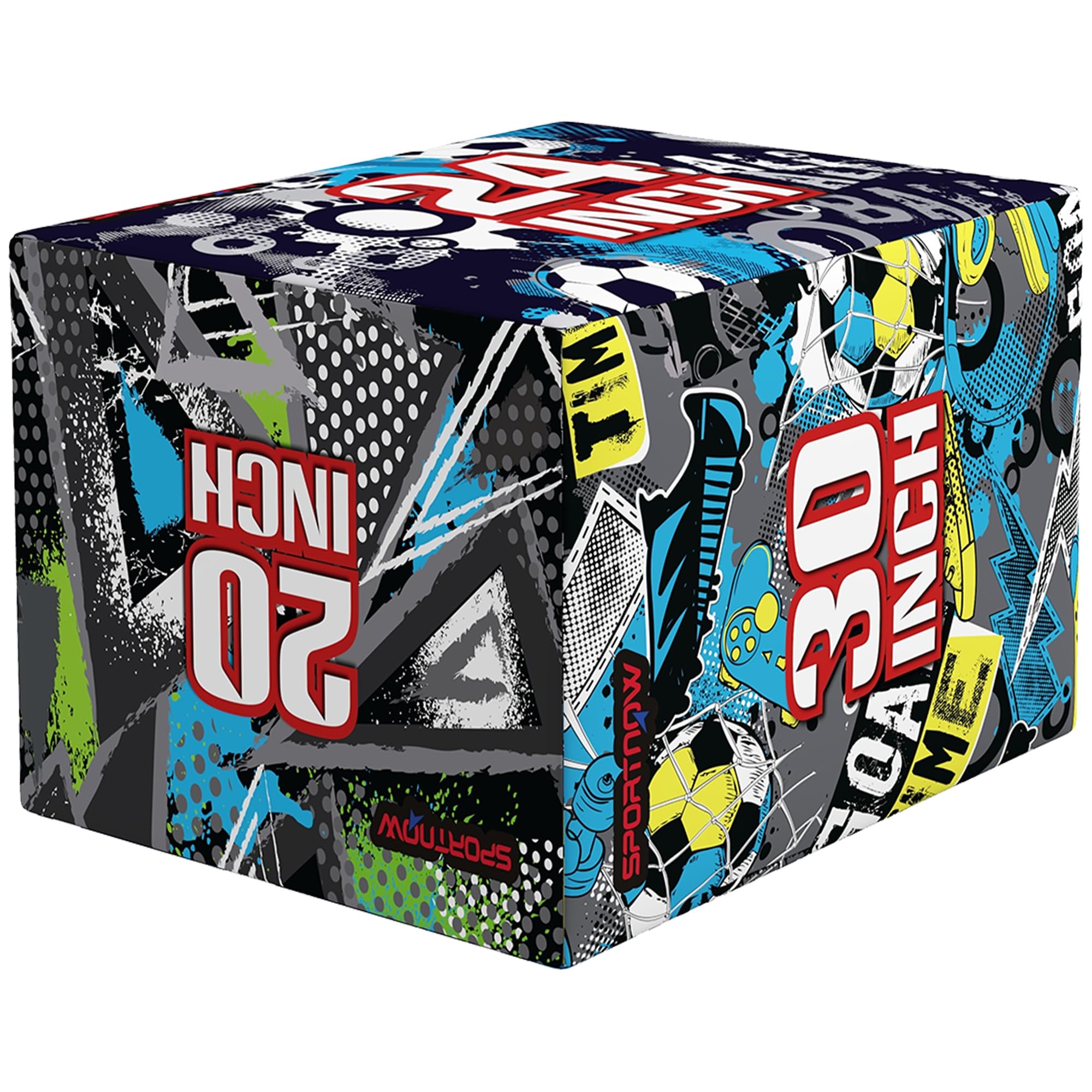 SPORTNOW 3 in 1 Plyo Box, Piattaforma Pliometrica per Allenamento Salti