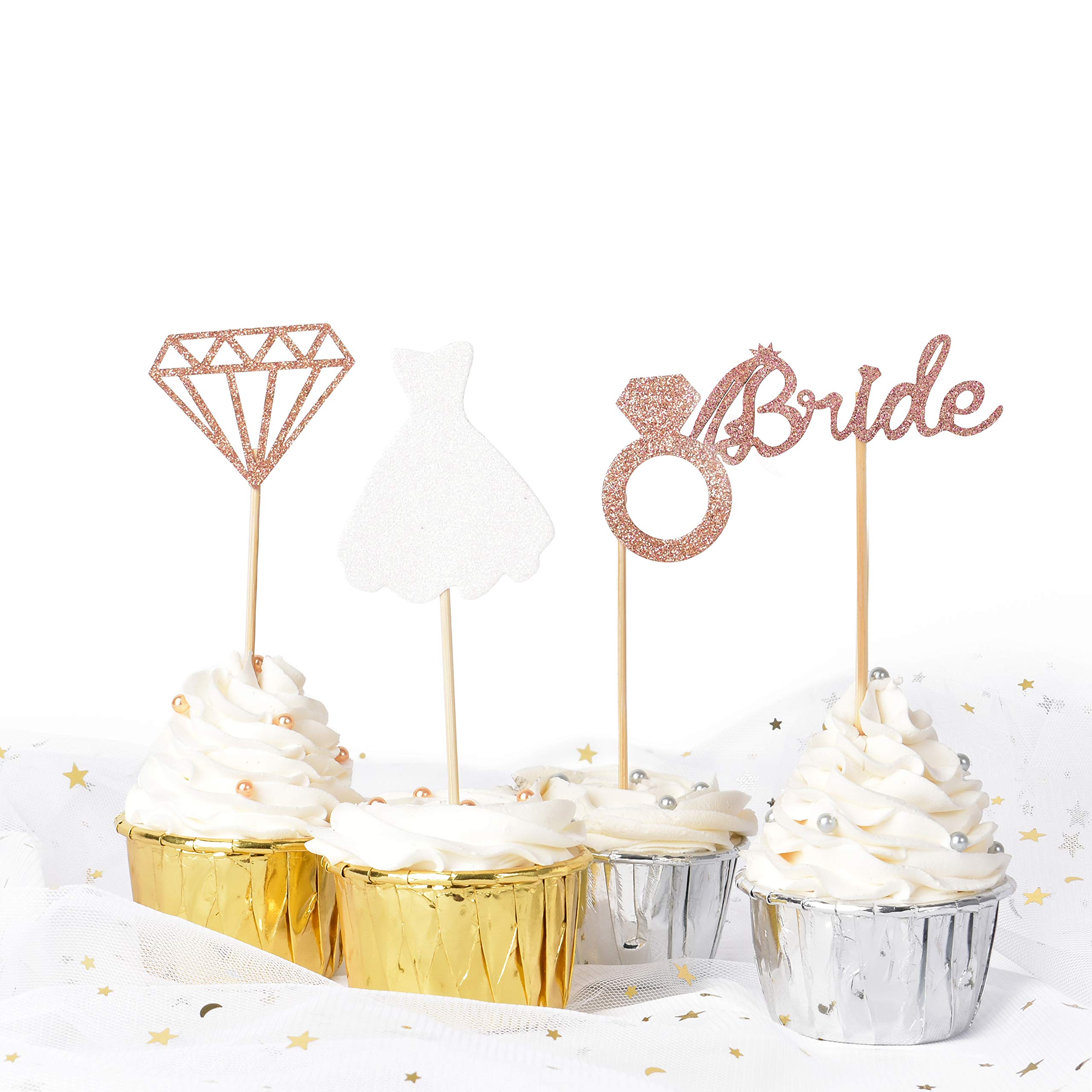 Confeti Despedida Soltera 200uds - Anillos, Corazones Y Estrellas