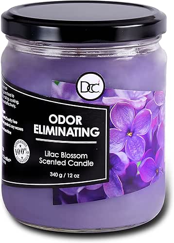 Lilac Blossom Odor Eliminating Highly Fragranced Candle - Eliminates 95%