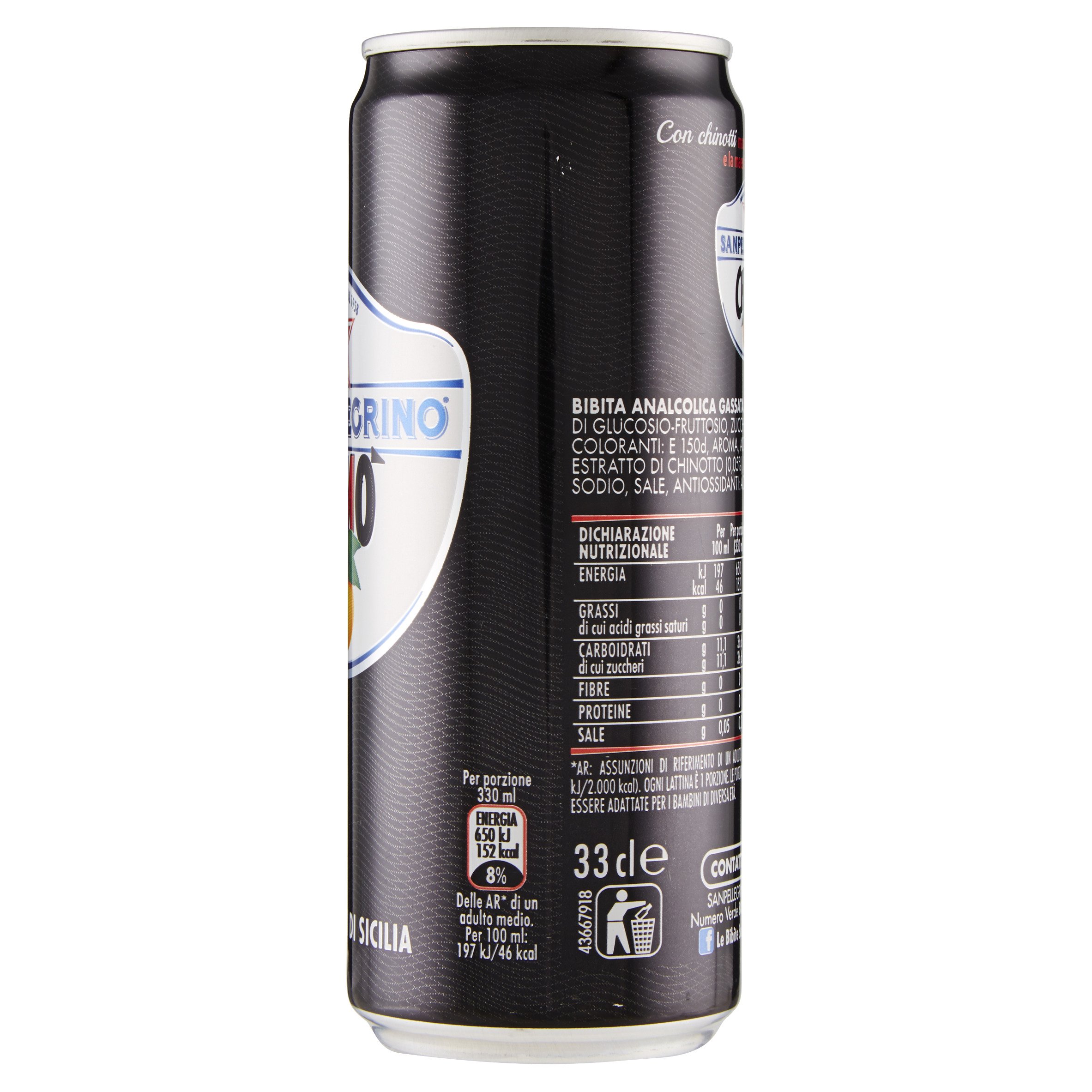 San Pellegrino Sanpellegrino Chinò , 330 Ml (Lot De 24)