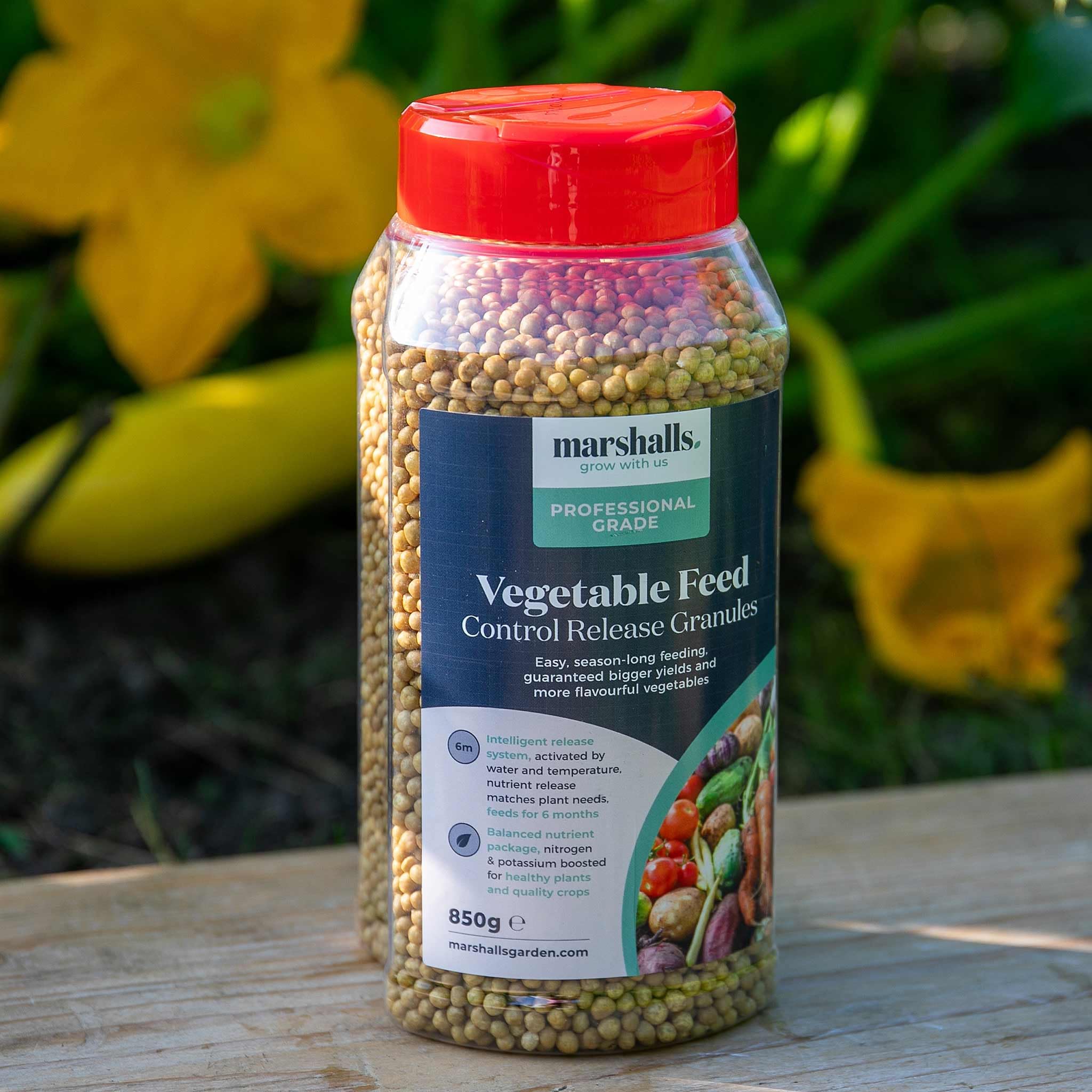 Marshalls Garden Concentrated Slow Release Vegetable Feed Granules 850g Tub