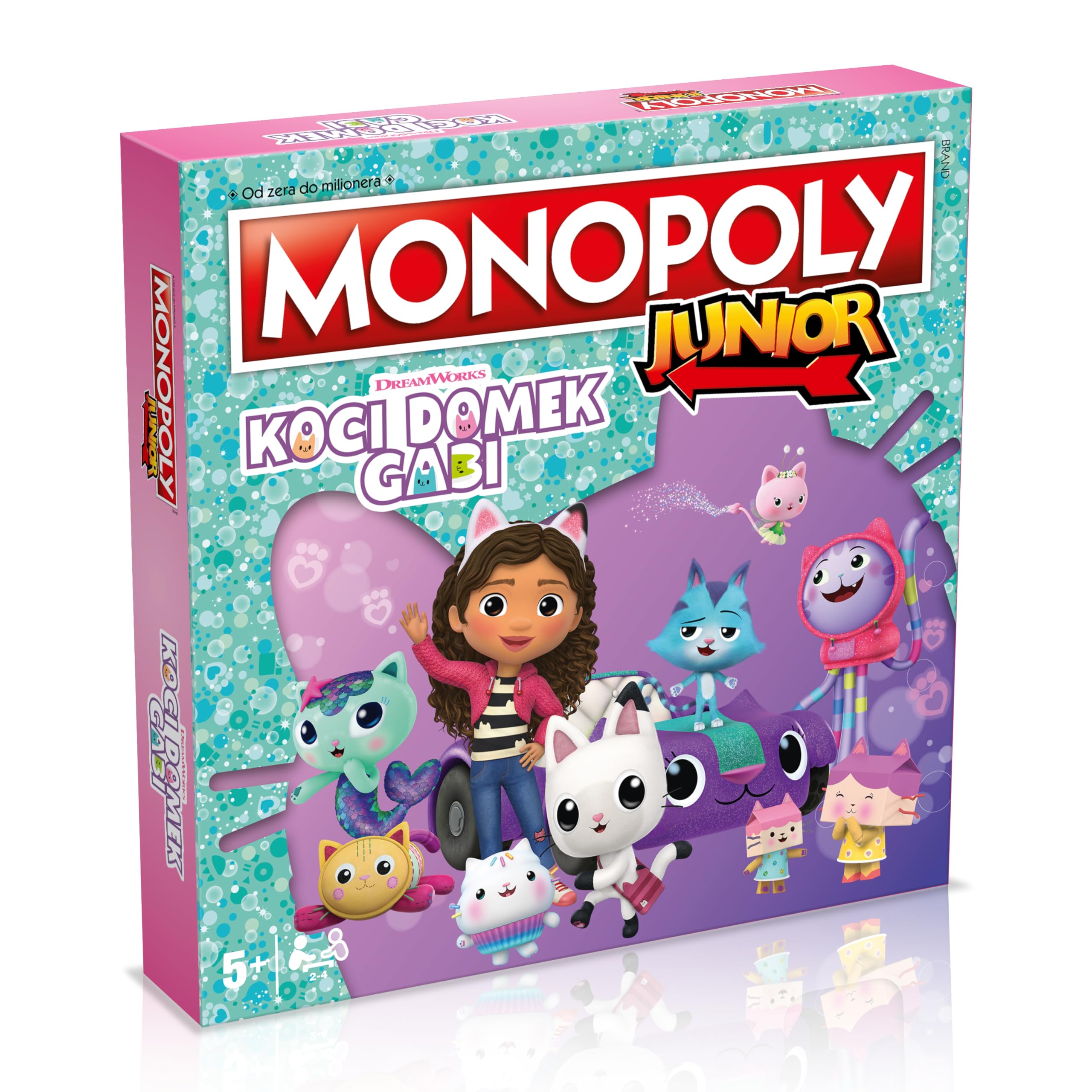 MONOPOLY - Juego de mesa Cat House Gabi edición familiar para 2-4 jugadores para niños y adultos, juegos de mesa para niños a partir de 5 años, regalo perfecto para niños y adultos
