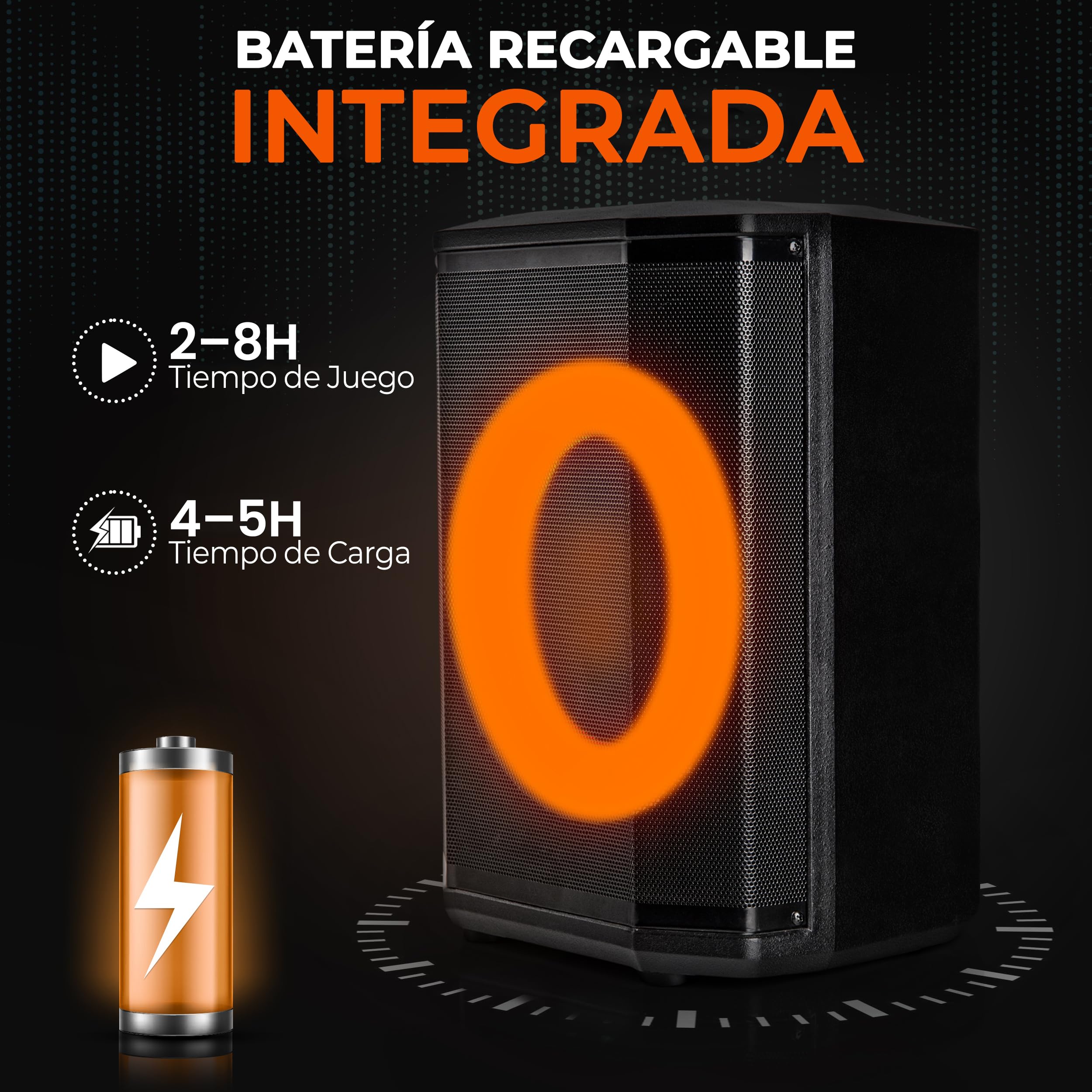 Pyle Altavoz Grande, Bluetooth, Portátil, Sistema True Wireless Stereo, con Bolsa de Transporte y Tripode