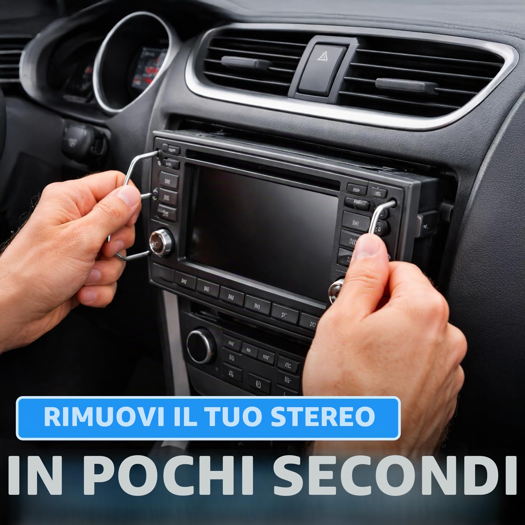 Auto Radio Rimozione Key DIN Chiavi di Sblocco per Auto/Automobile/Car Unità lettore CD Pins | Pin Universale Stereo CD40 Strumenti (2 Pezzi)