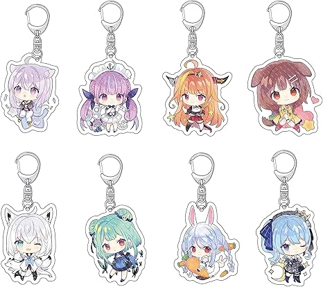Amazon Co Jp For ホロライブ キーホルダー 8点セット For Hololive ラクガキ キングダム 宝鐘 マリン 紫咲 シオン グッズ 可愛い 人気 8枚セットアニメ キャラクター 萌えグッズ 持ち運び便利 携帯 鍵 自動車 飾り軽量 プレゼント ギフト 誕生日プレゼント 贈り物