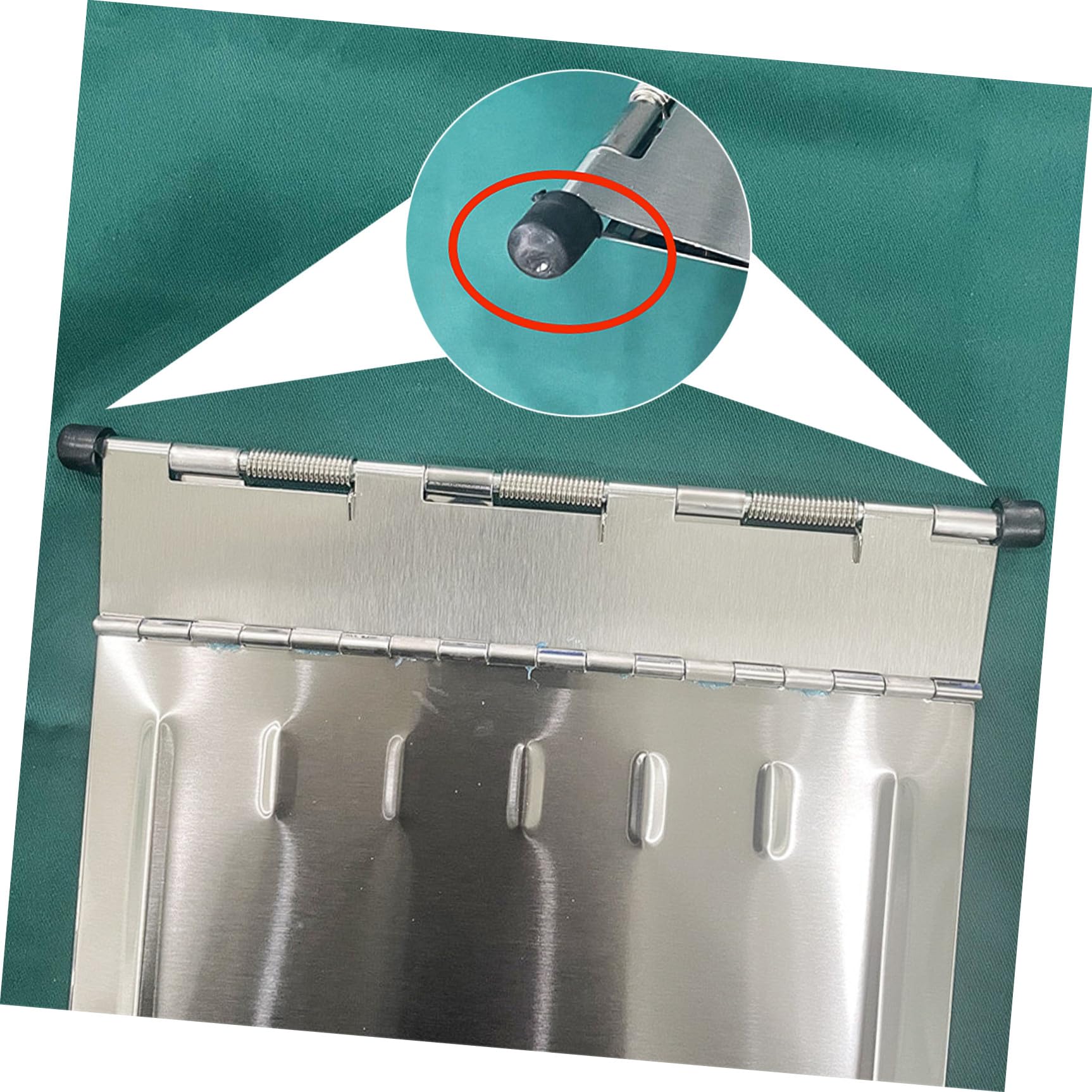 Mobestech Edelstahl Klemmbrett für Pflegeakten Silber Robust Dokumentenhalter mit Papierklemme Sicherer Halt für Unterlagen im Stationsalltag