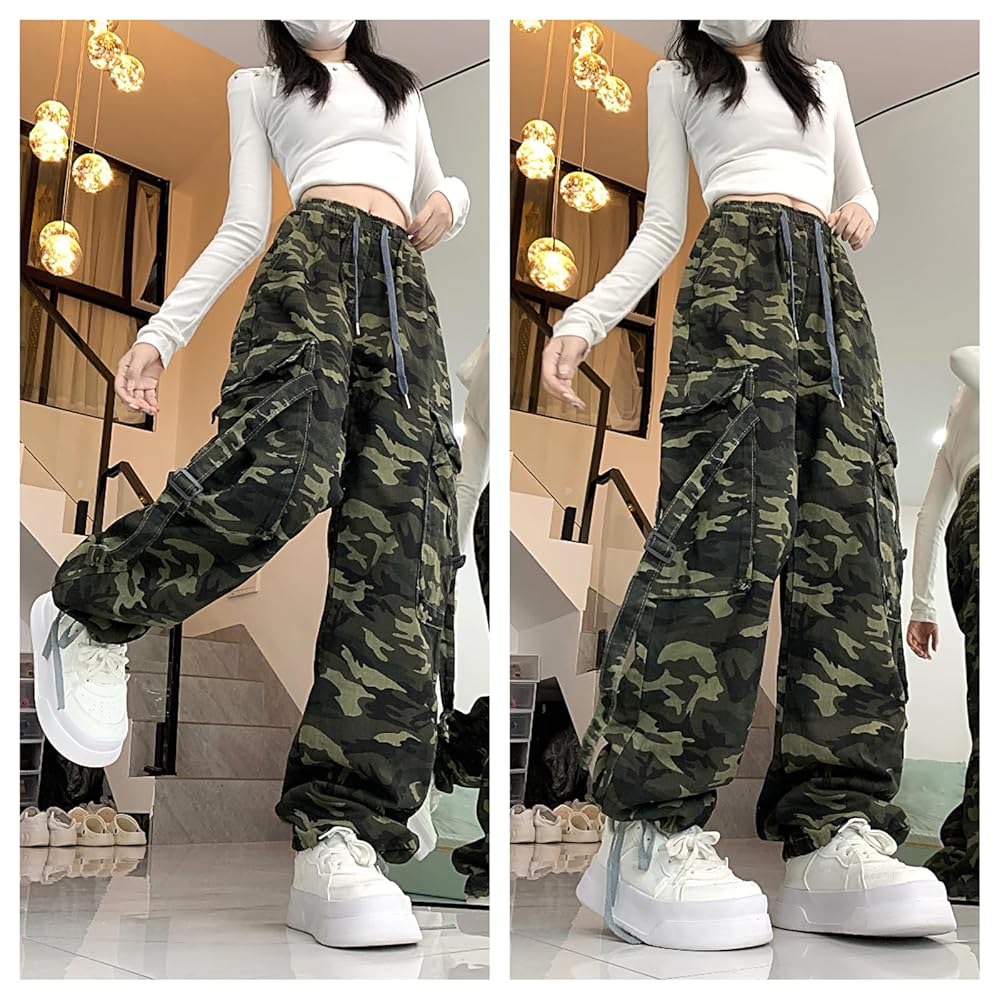 FUBU カモ柄　カーゴパンツ　バギーパンツ Y2K FUBU カモ柄 カーゴパンツ バギーパンツ Y2K 人気】迷彩柄 XL
