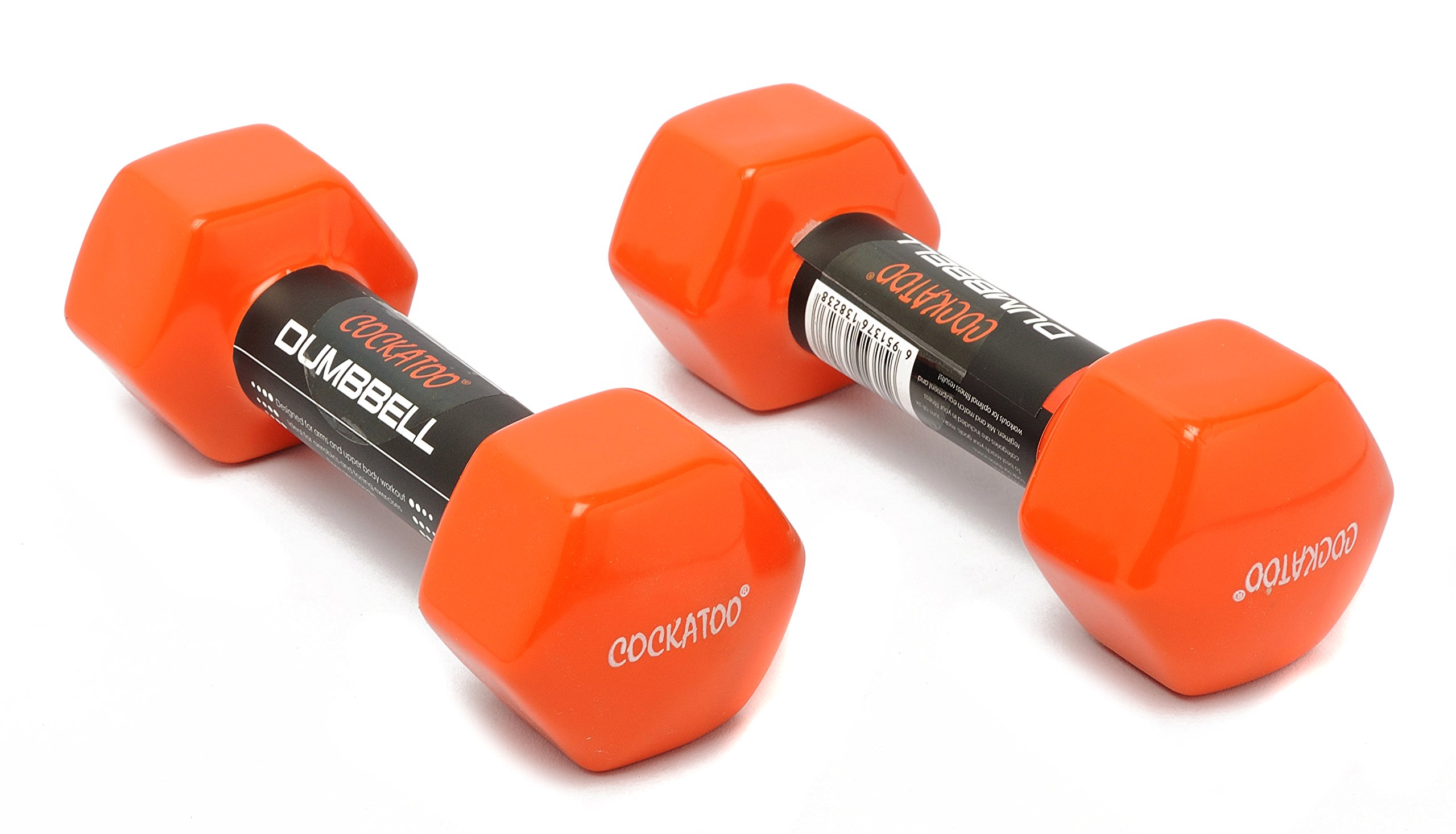 Unisex Metal Integrated PVC VINYL Dumbbell (Pack Of Two) ; PVC Dumbbells