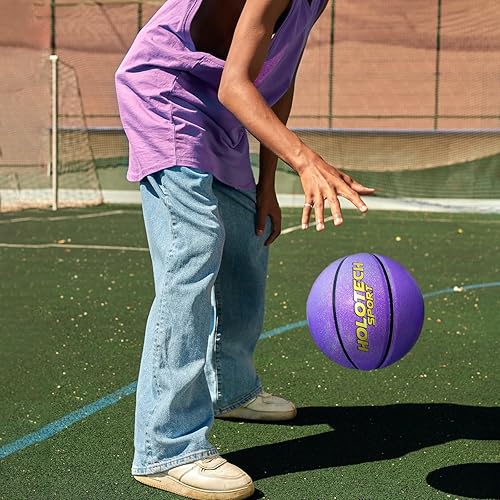 Miniatura 5 de Glitter Shiny Basketball Gift - Sparkle Glow Engraved Personalized Leather Basketball Indoor Outdoor Size 56 7 for Men, Women (with Pump)