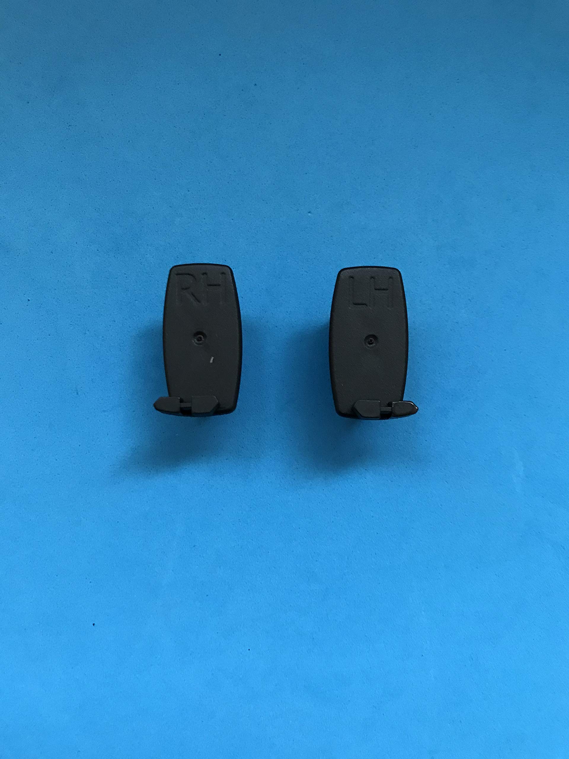 PAIR ROLLER BLIND END CAPS BROWN