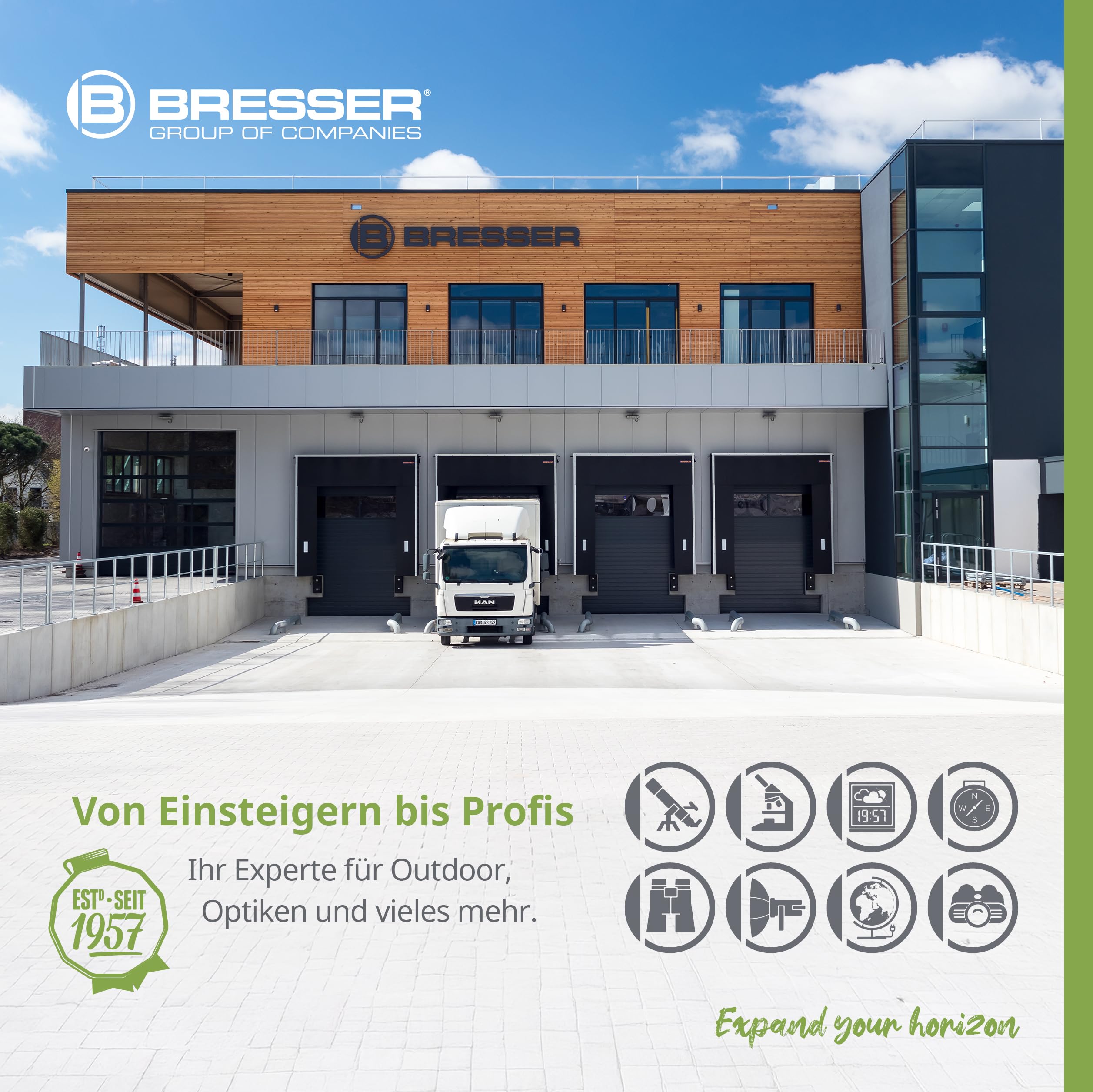 Bresser Junior Linsenteleskop 50/360 für Kinder - Astronomie Einsteigerset mit Zelt, Refraktor Teleskop, Stativ, Azimutale Montierung, Okulare und Zenitspiegel ,blau