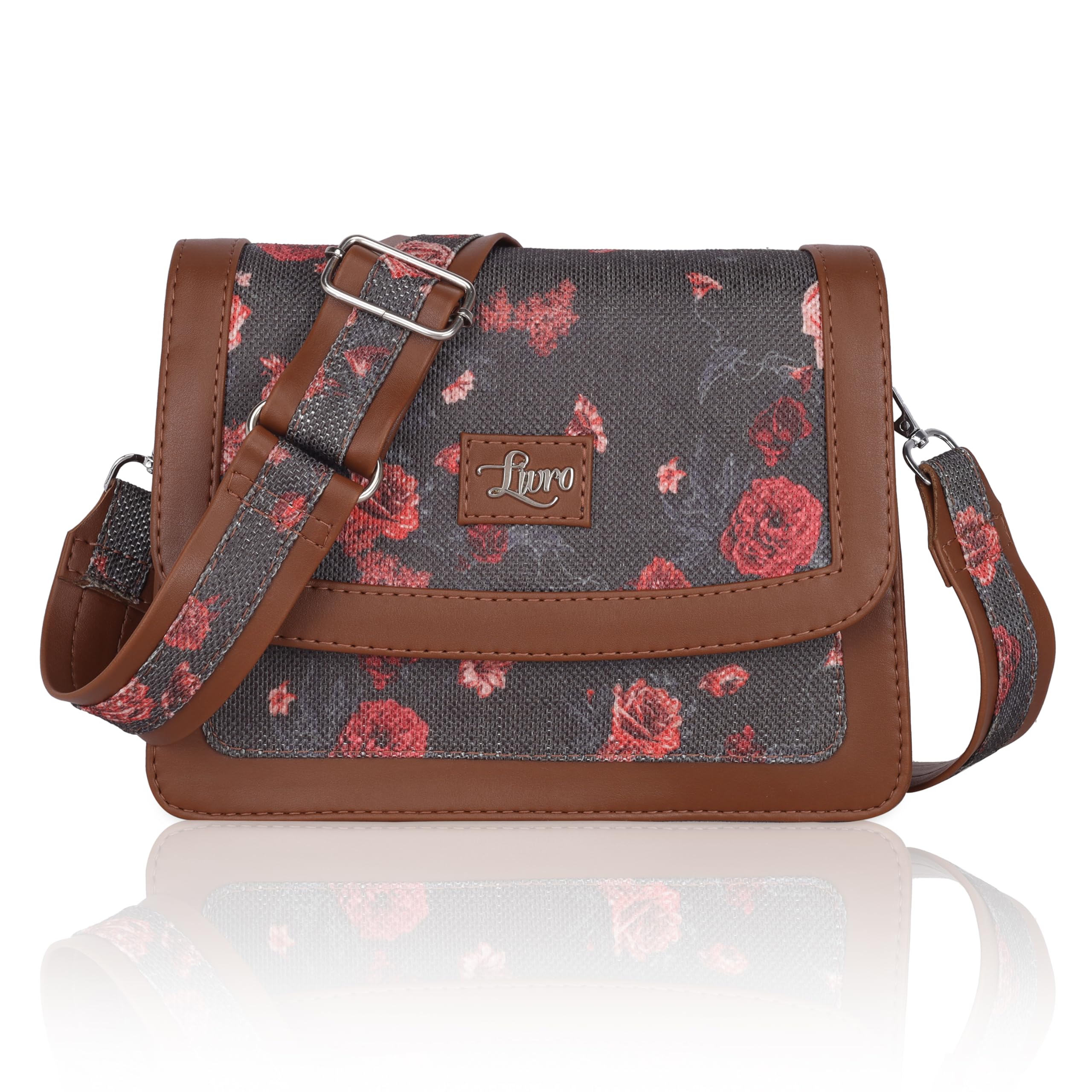 Printed Hand Crafted Vegan Leather styles Flap Sling Bag-image-14