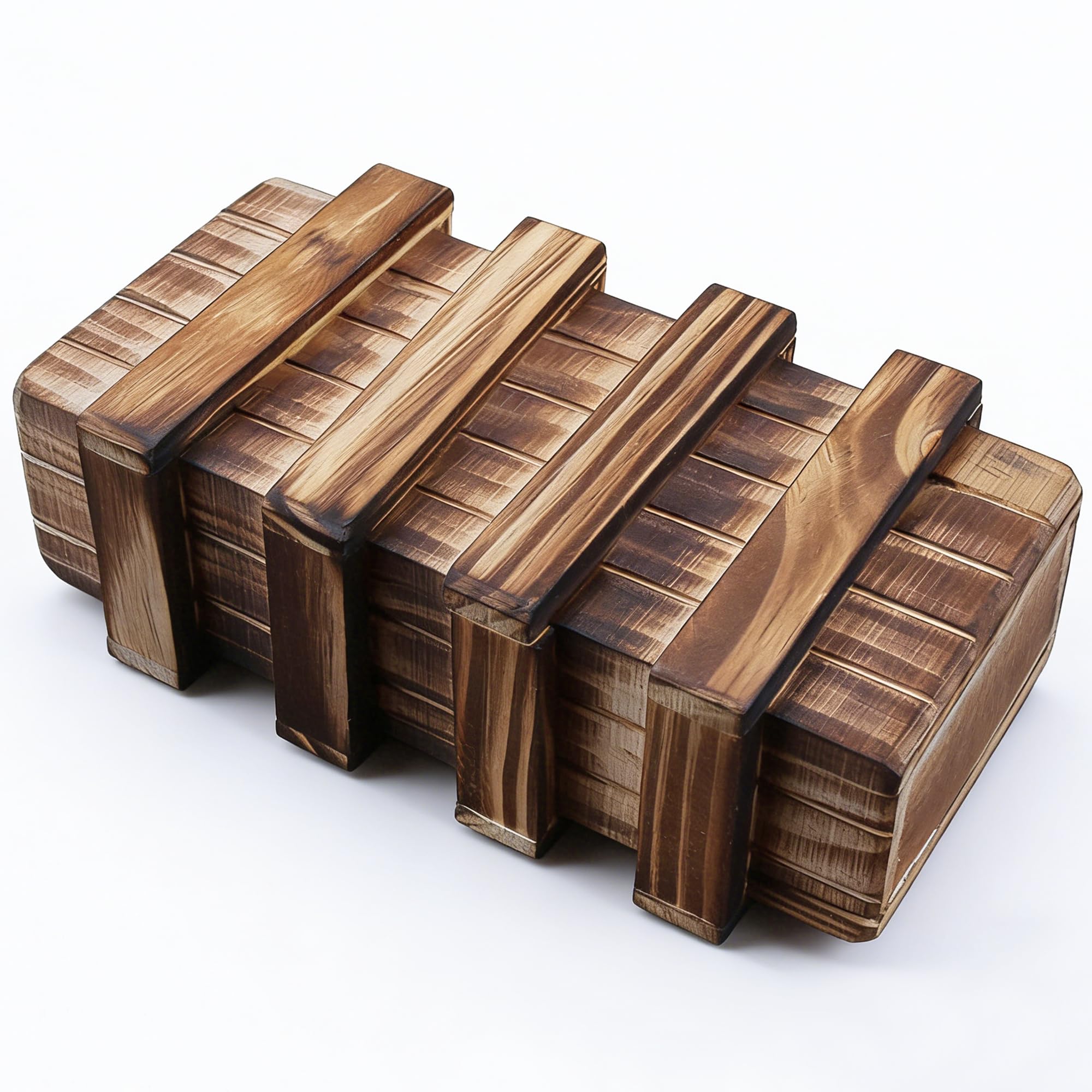 2 scatole magiche per enigmi, in legno, con scomparto segreto, set puzzle, magico, scatola regalo per denaro, regalo di matrimonio, compleanno, piccolo puzzle