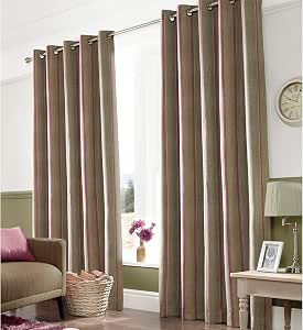 GIRASOLE HOME® Coppia Tende Semi Coprenti Motivo a Righe Tenda per