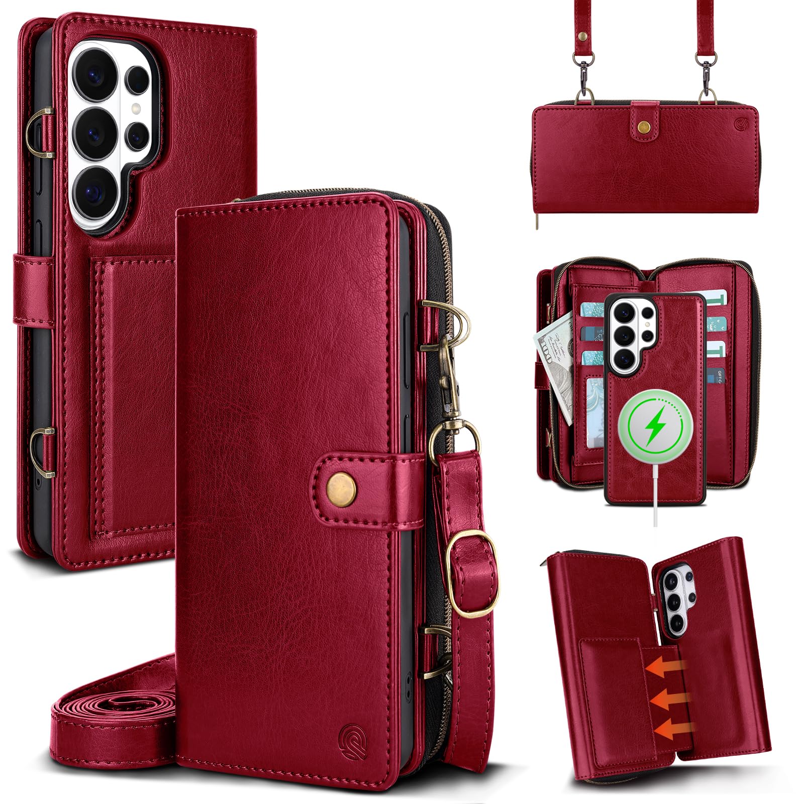 3-in-1 Detachable Wallet Case for Samsung Galaxy S26 Ultra