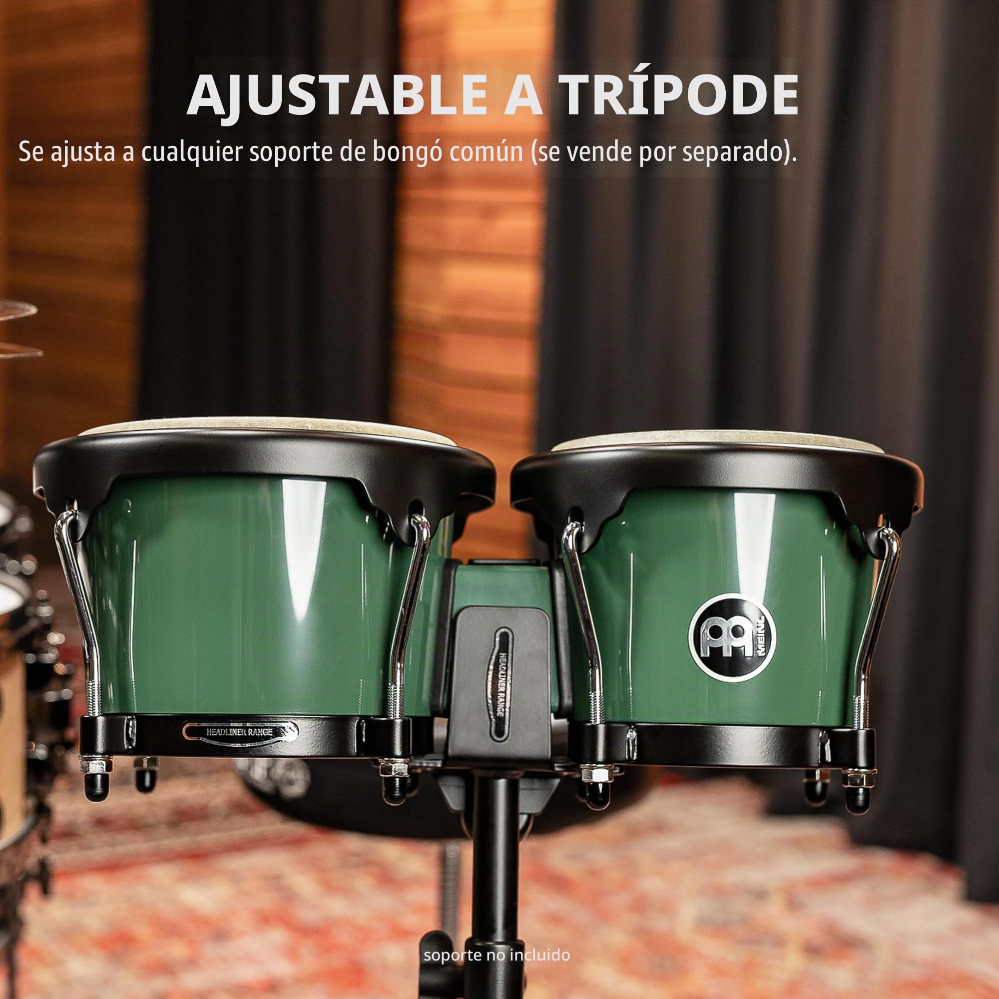 Meinl Percussion Journey Series HB50 Bongo, Forest Green