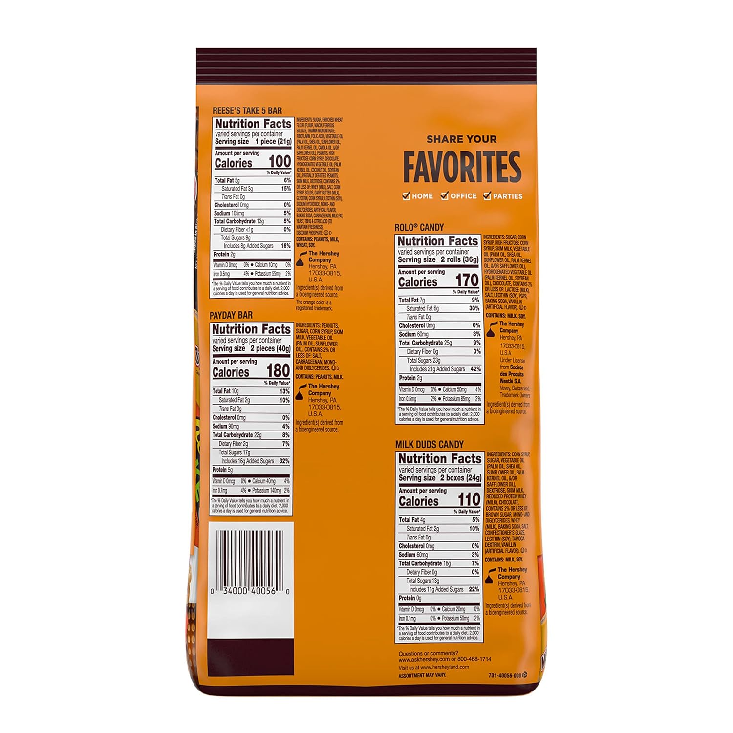 Buy Hershey Caramel Lovers Caramel Assortment Snack Size Candy