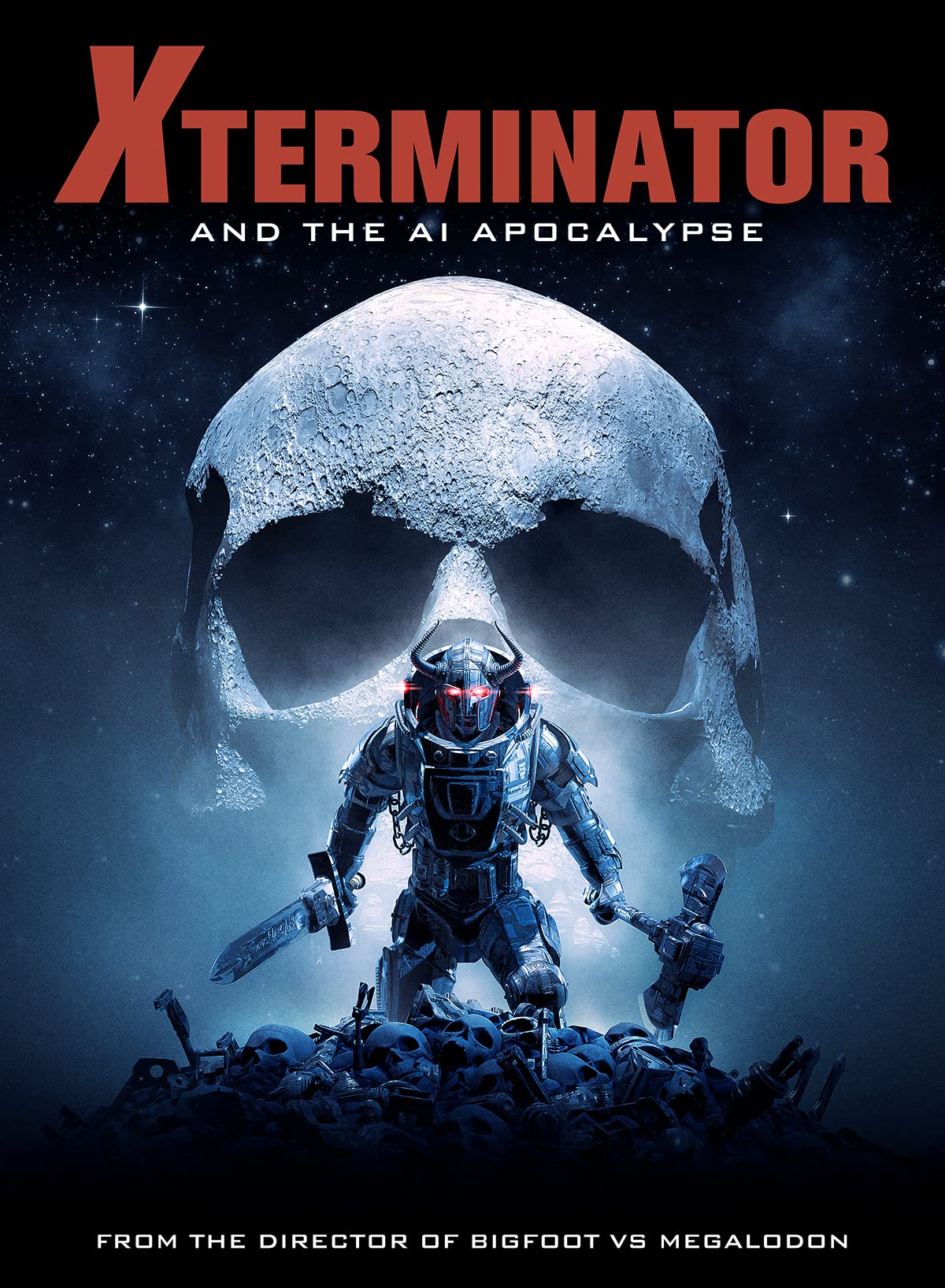 Película Xterminator and the AI Apocalypse DVD para ver cine de acción sin depender de internet