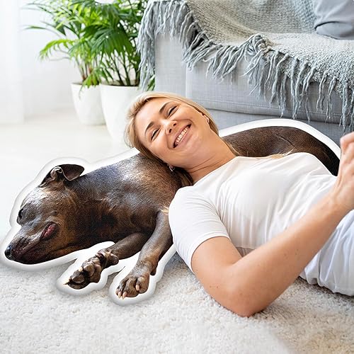Miniatura 4 de Almohadas personalizadas con imagen, almohada facial personalizada para perros y gatos, regalos personalizados para cumpleaños para mujeres, hombres