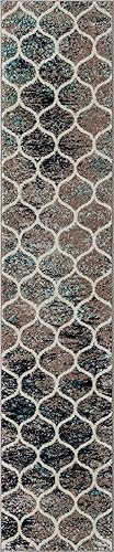 Miniatura 464 de Rugs.com Lattice Frieze Collection Alfombra – 4 x 6 pies, alfombra mediana negra perfecta para salas de estar, comedores grandes, planos abiertos