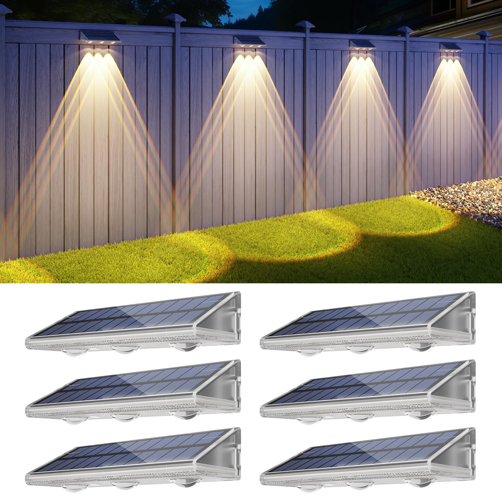 YiLaie Solar Fence Lights