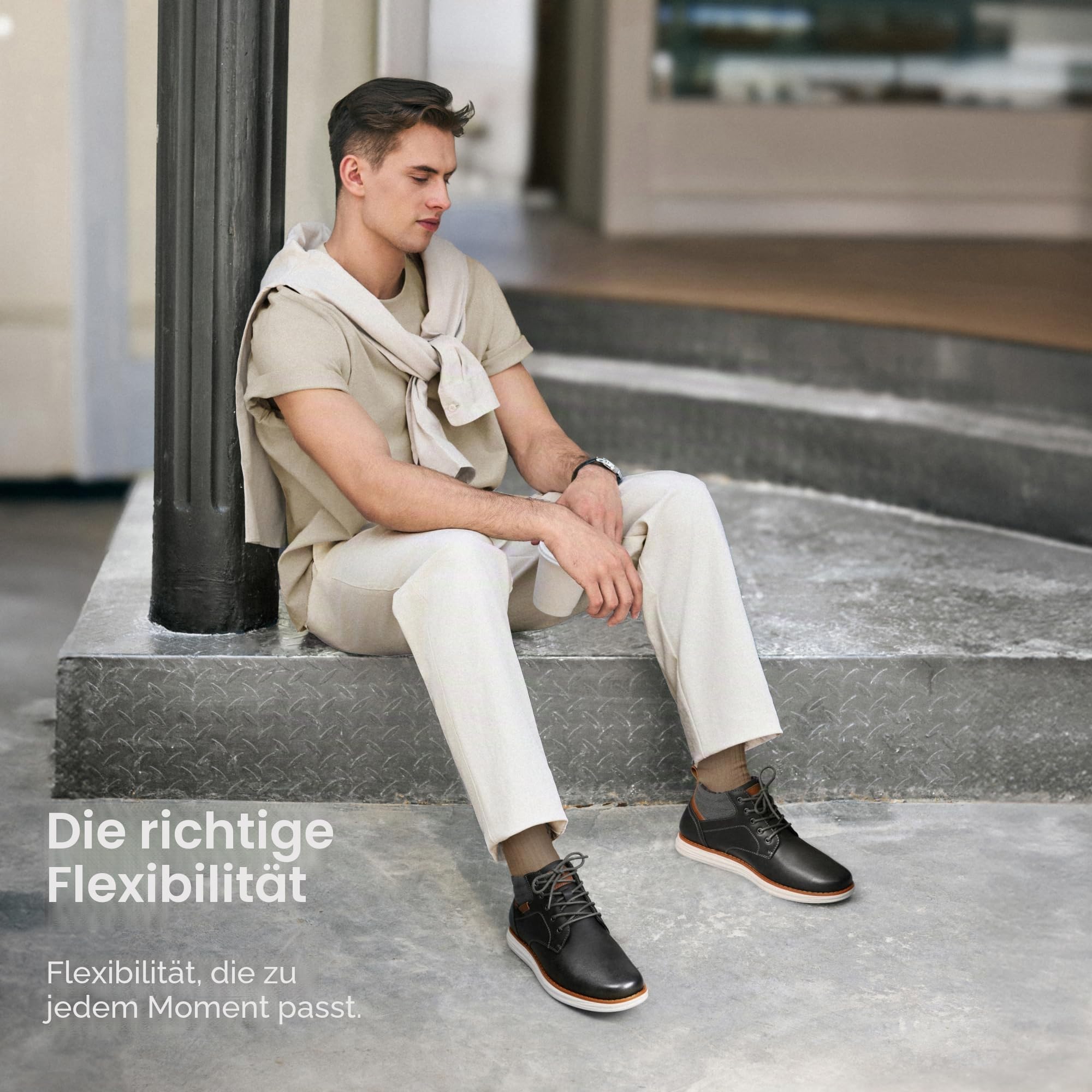 Bruno Marc Herren Chukka Stiefel Wasserabweisendes Formelle sowie Lässige EVA-Laufsohle Boots