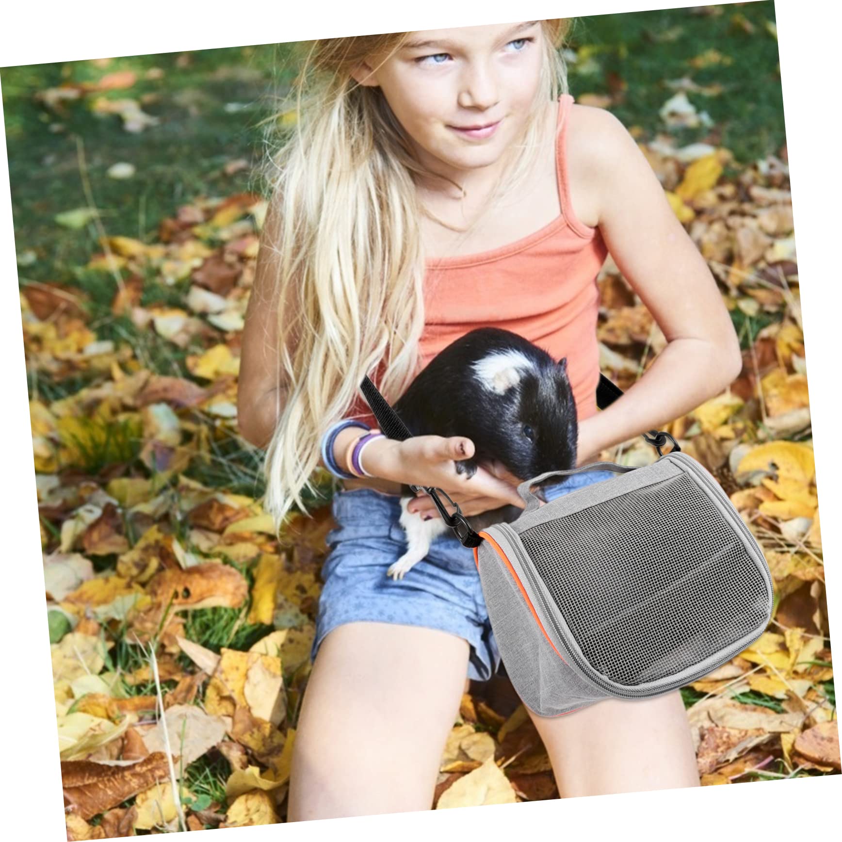 Borsa per Animali Domestici Traspirante Contenitore per Trasporto Cani e Gatti Borsa da Viaggio per Piccoli Animali come Criceti e Furetti